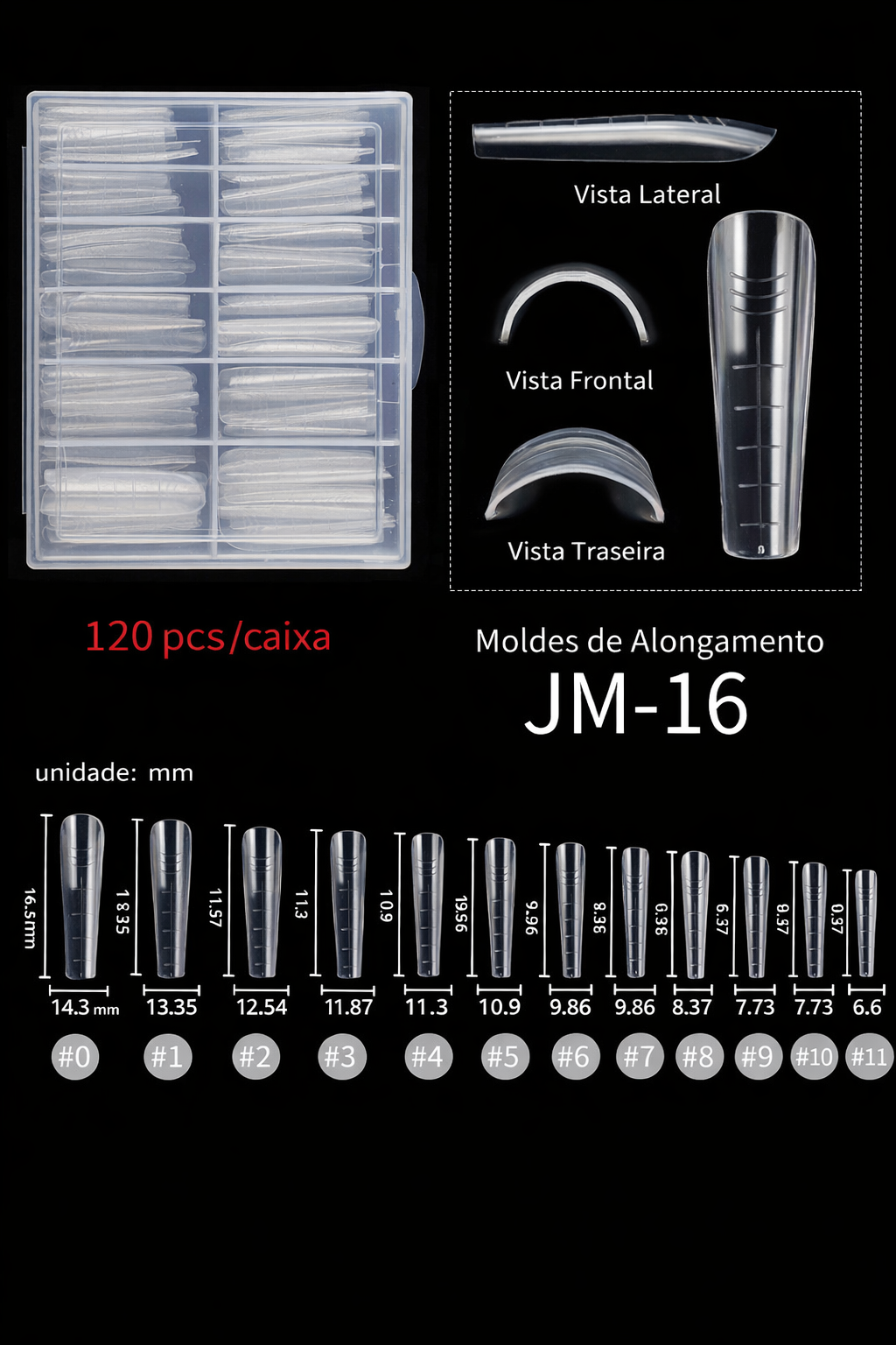 Molde F1 para Alongamento – JM-16